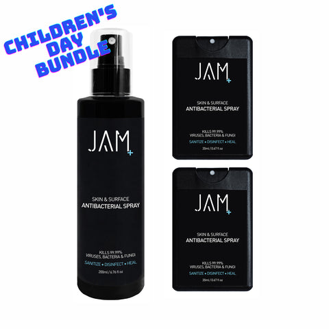 Children's Day Bundle - Skin & Surface Antibacterial Spray 200ml+2x20ml