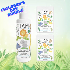 Children's Day Bundle - Skin & Surface Antibacterial Spray 200ml+2x20ml (Animal Kingdom)