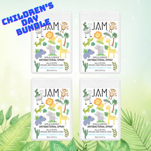 Children's Day Bundle- Skin & Surface Antibacterial Pocket Spray Bundle (20mlx4) (Animal Kingdom)